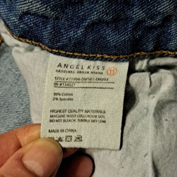 Angel Kiss jean rose shorts size 11 - Picture 3 of 5